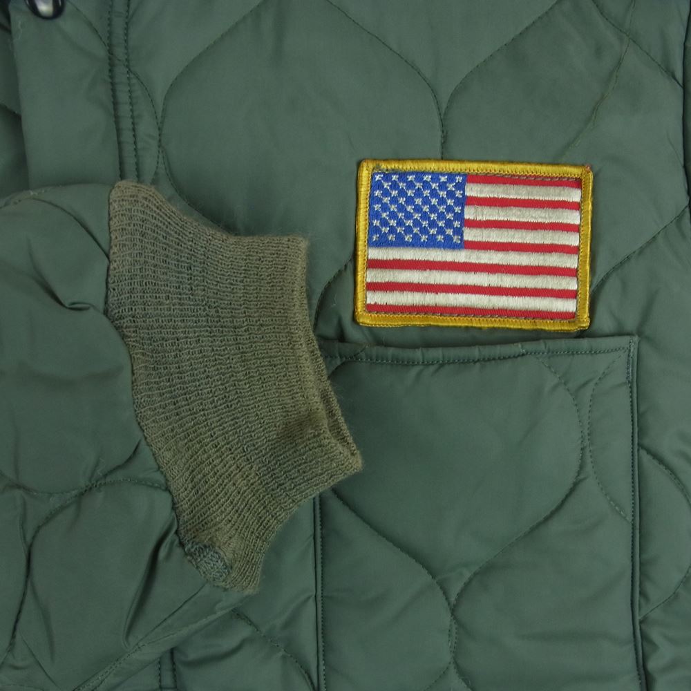 ドクター ロマネリ リメイク キルト CWU-9/P ミリタリー ジャケット アメリカ製 カーキ系 M L【中古】