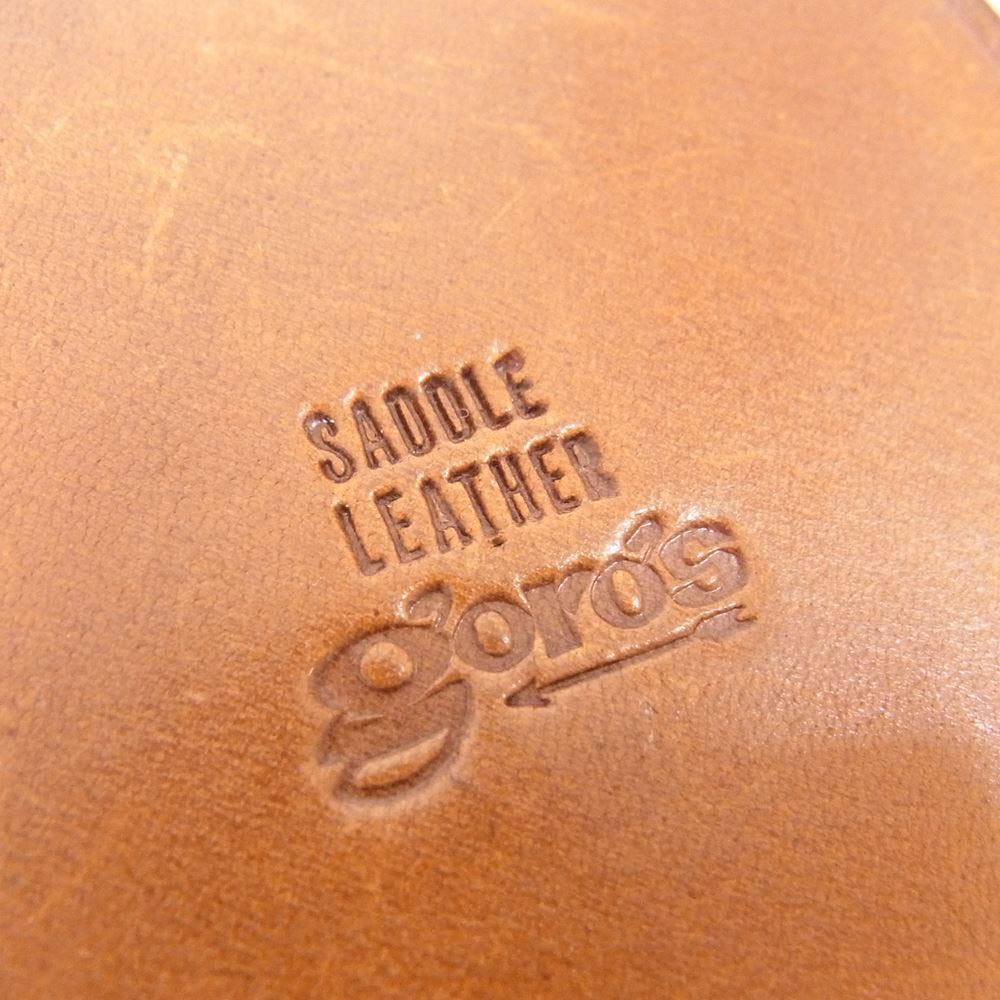 goro's ゴローズ サドル レザー コンチョ付き 丸型 コインケース 小銭入れ ブラウン系【中古】