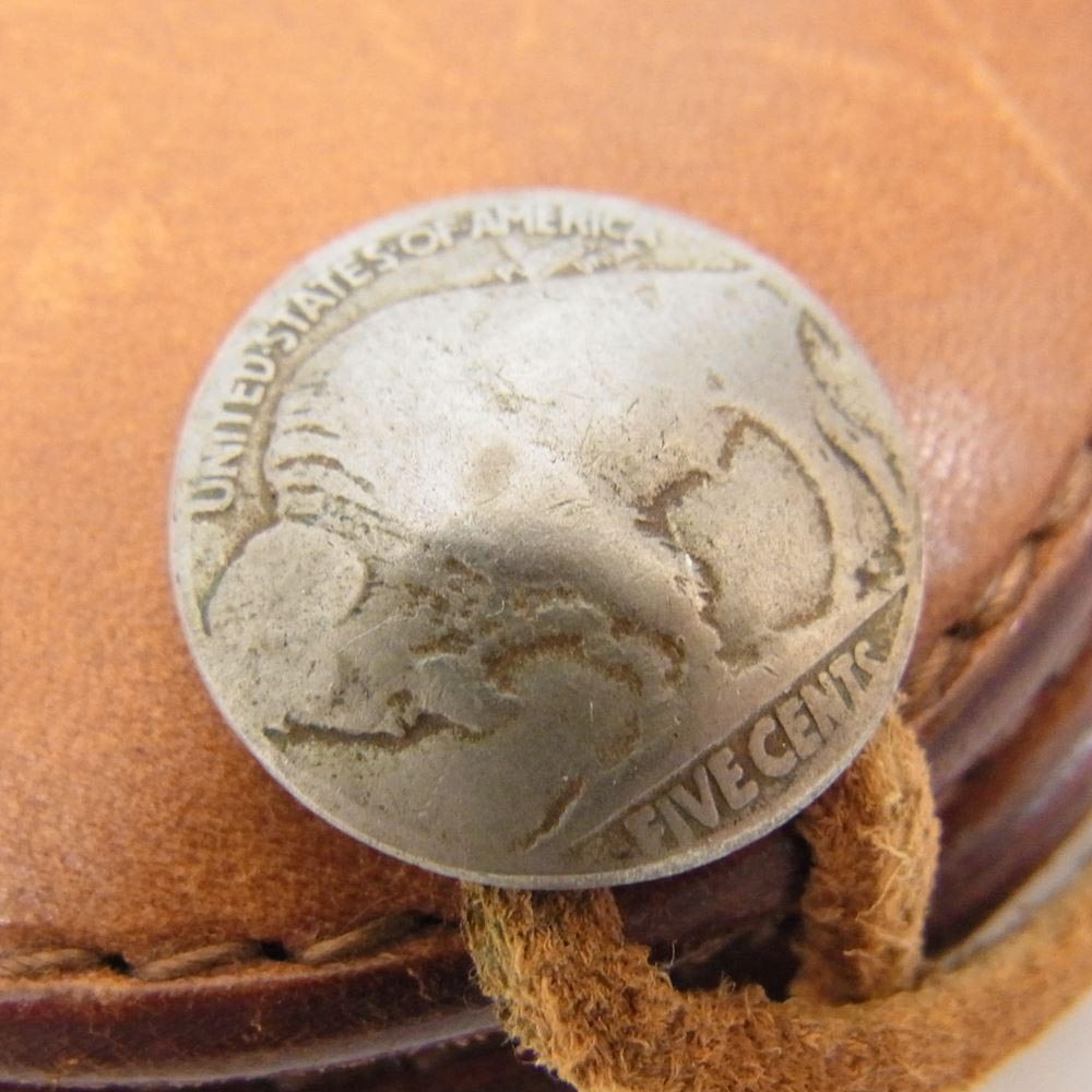 goro's ゴローズ サドル レザー コンチョ付き 丸型 コインケース 小銭