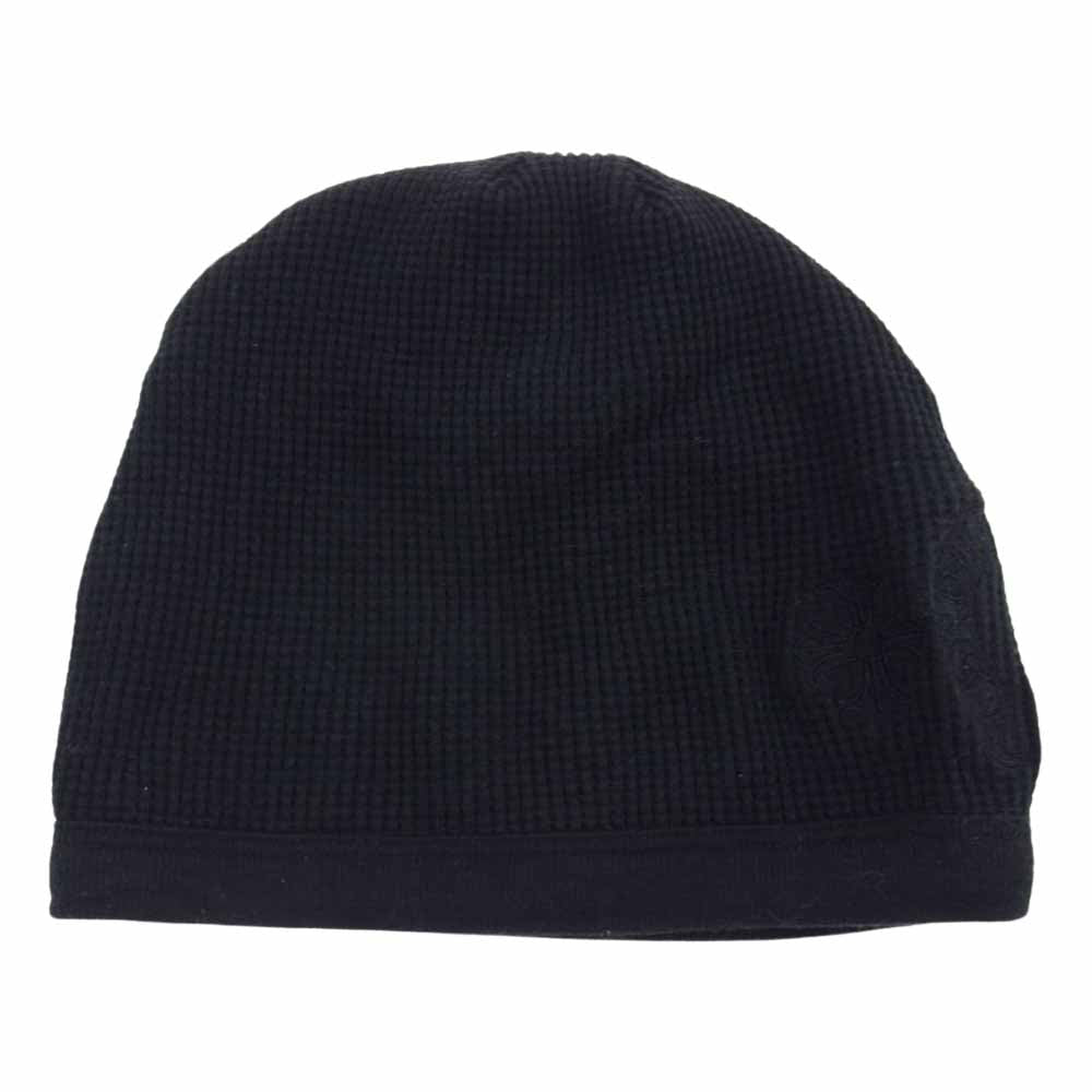 CHROME HEARTS クロムハーツ（原本無） ホースシュー CHプラス サーマル ニットキャップ ニット帽 ブラック系【中古】