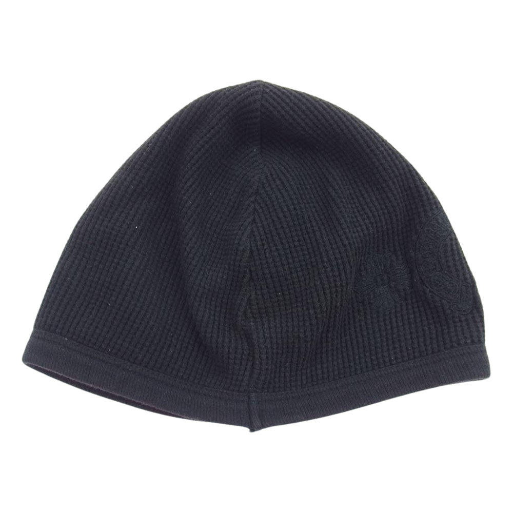 CHROME HEARTS クロムハーツ（原本無） ホースシュー CHプラス サーマル ニットキャップ ニット帽 ブラック系【中古】