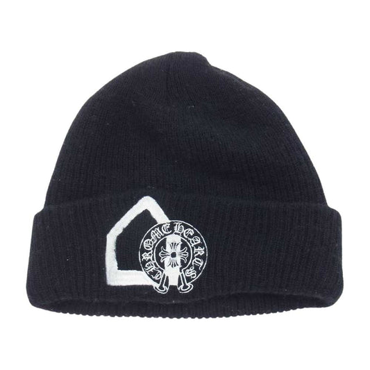 CHROME HEARTS クロムハーツ（原本無） DoverStreetMarket DSM限定 ドーバーストリートマーケット ホースシュー CHプラス ビーニー ニット帽 ブラック系【中古】