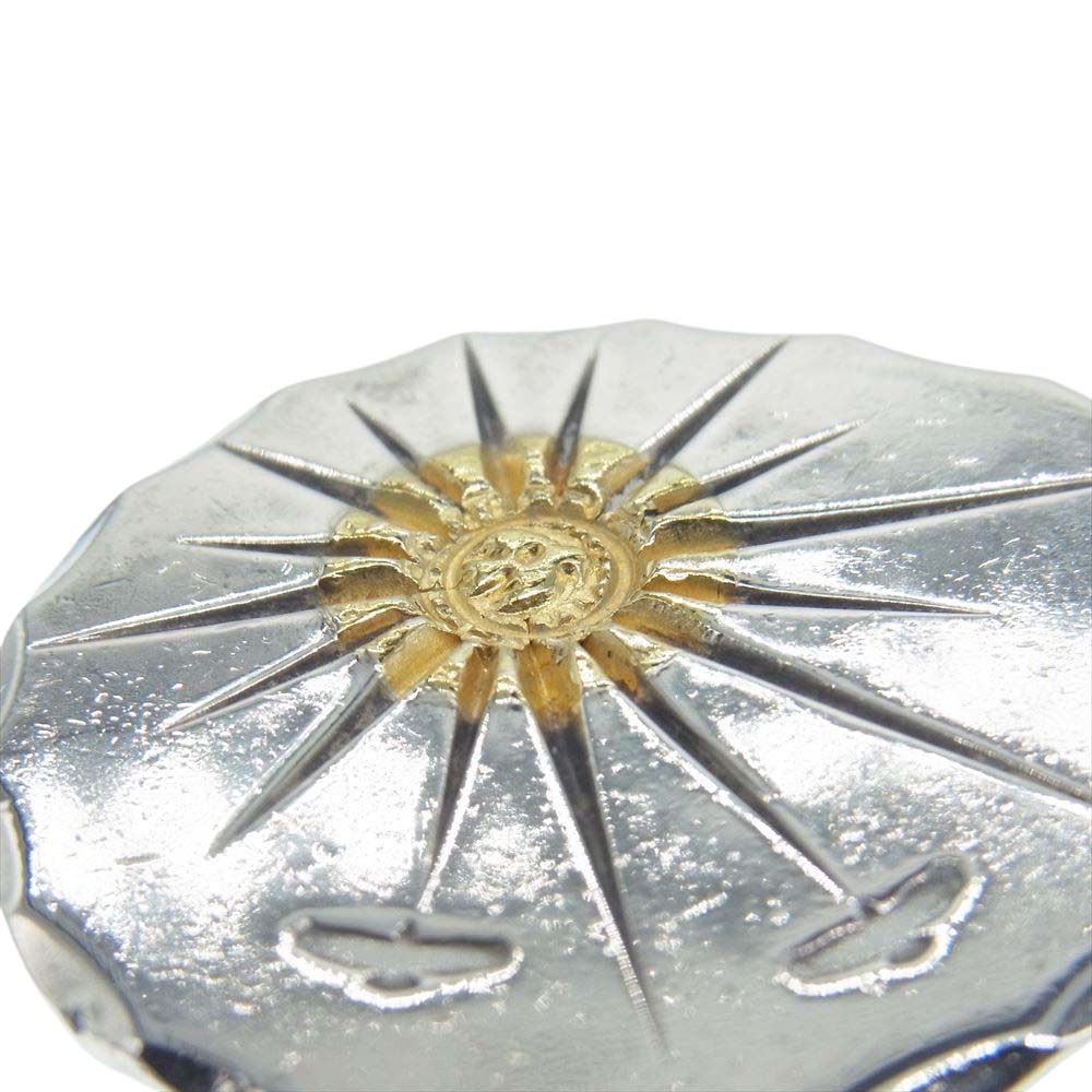 WINGROCK ウィングロック K18 金メタル付き タタキ 2連 ネックレス シルバー系【中古】