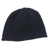 CHROME HEARTS クロムハーツ（原本無） BEANIE CASH レザー クロスパッチ カシミヤ クロスボール ビーニー ニット帽 ブラック系【中古】