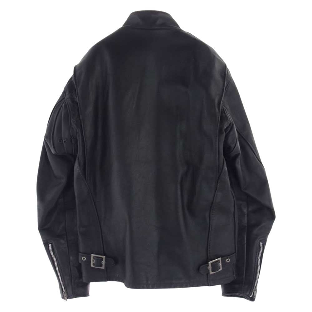 schott ショット 641 シングル ライナー ライダース レザー ジャケット ブラック系 36【中古】