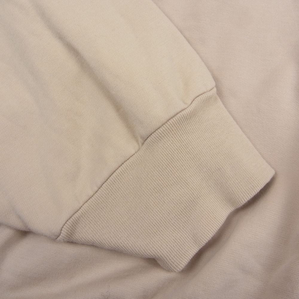AURALEE オーラリー 20AW A20AP02NU ELASTIC HIGH GAUGE SWEAT P/O エラスティック プルオーバ― 長袖 スウェット ピンクベージュ系 5【中古】