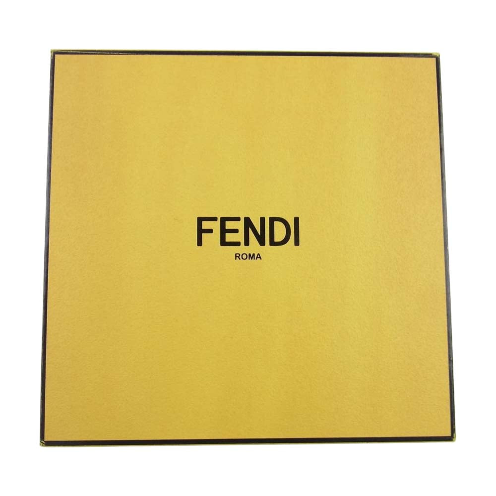 FENDI フェンディ 8AG987 B08 BANGLE BAGUETTE バングル バゲット ブレスレット ズッカロゴ シルバー系 S【中古】