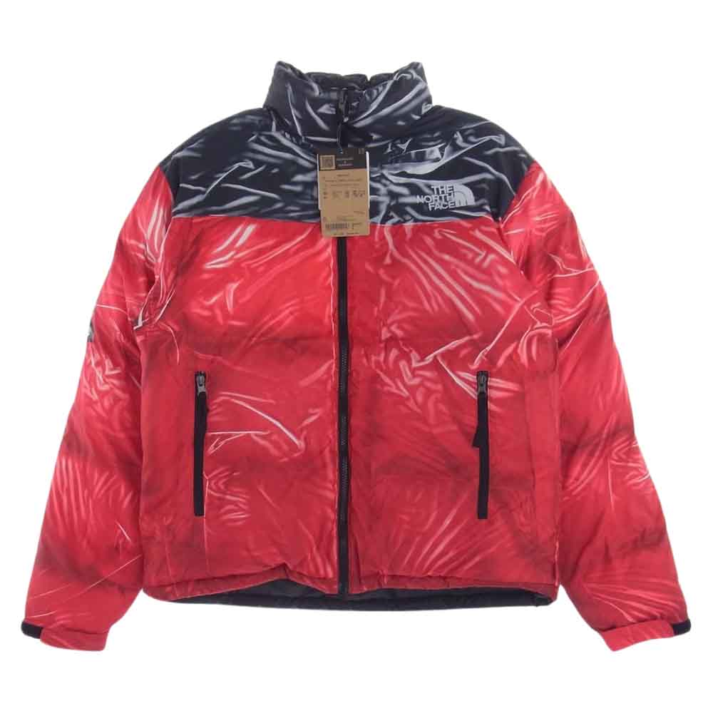 Supreme シュプリーム 23SS The North Face Trompe Loeil Printed Nuptse Jacket ノースフェイス トロンプルイユ プリント ヌプシ ジャケット レッド系 ブラック系 M【美品】【中古】