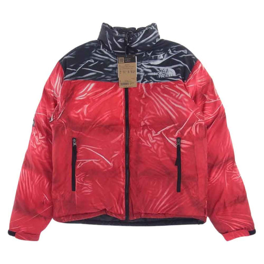 Supreme シュプリーム 23SS The North Face Trompe Loeil Printed Nuptse Jacket ノースフェイス トロンプルイユ プリント ヌプシ ジャケット レッド系 ブラック系 M【美品】【中古】