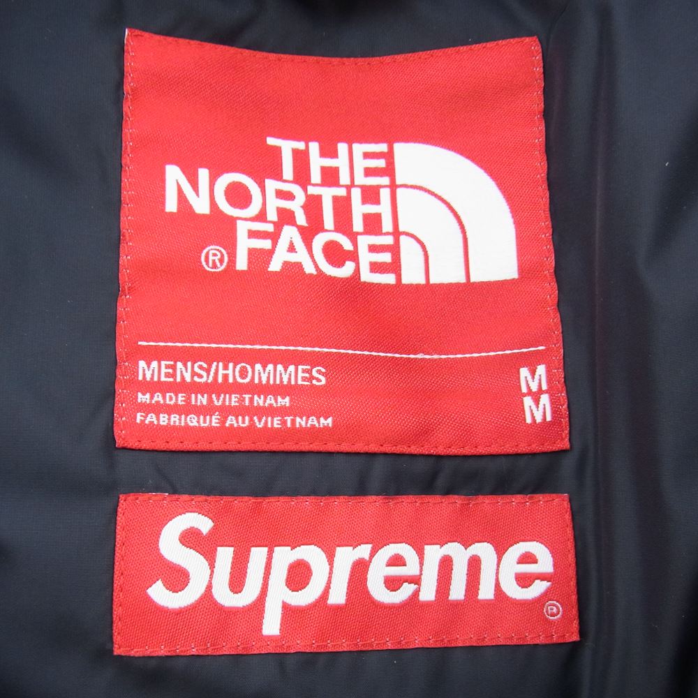 Supreme シュプリーム 23SS The North Face Trompe Loeil Printed Nuptse Jacket ノースフェイス トロンプルイユ プリント ヌプシ ジャケット レッド系 ブラック系 M【美品】【中古】