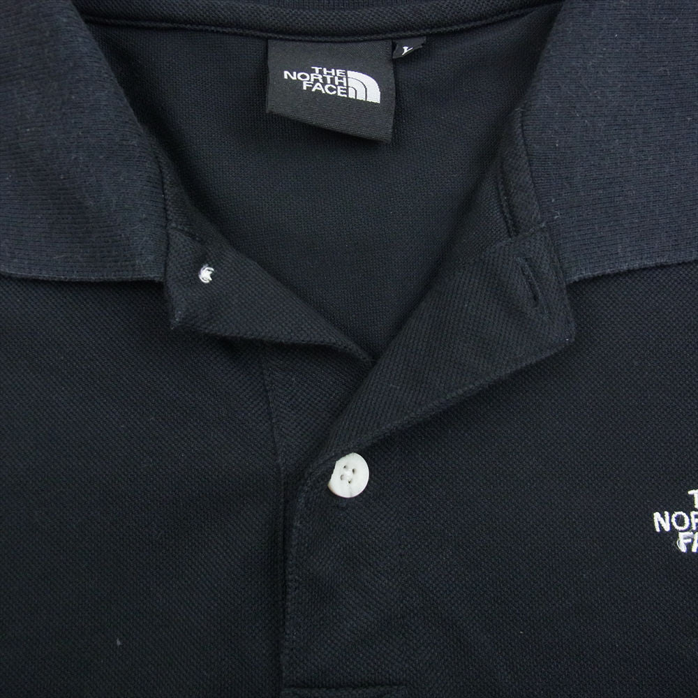 THE NORTH FACE ノースフェイス NT21436 ロゴ刺繍 半袖 ポロシャツ