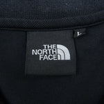 THE NORTH FACE ノースフェイス NT21436 ロゴ刺繍 半袖 ポロシャツ ブラック ブラック系 L【中古】