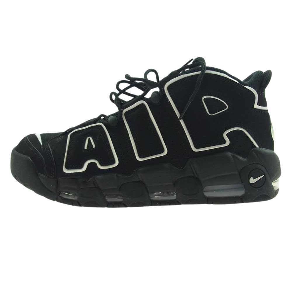 NIKE ナイキ 414962-002 AIR MORE UPTEMPO BLACK エア モアアップテンポ モアテン スニーカー ブラック系 27.5cm【中古】