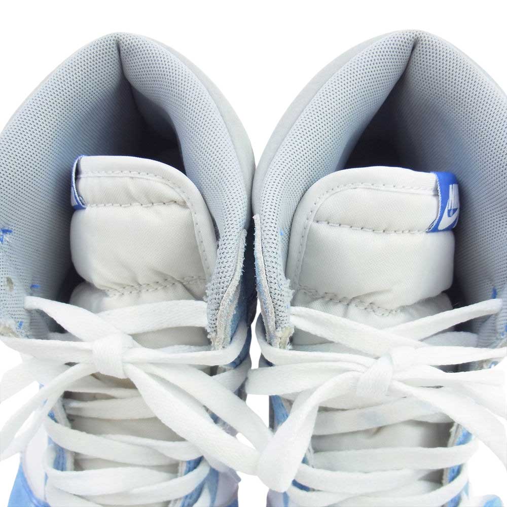 NIKE ナイキ 555088-402 AIR JORDAN 1 AJ1 RETRO HIGH OG Hyper Royal エアジョーダン レトロ ハイカット オリジナル ハイパーロイヤル スニーカー ホワイト系 ブルー系 28.5cm【中古】