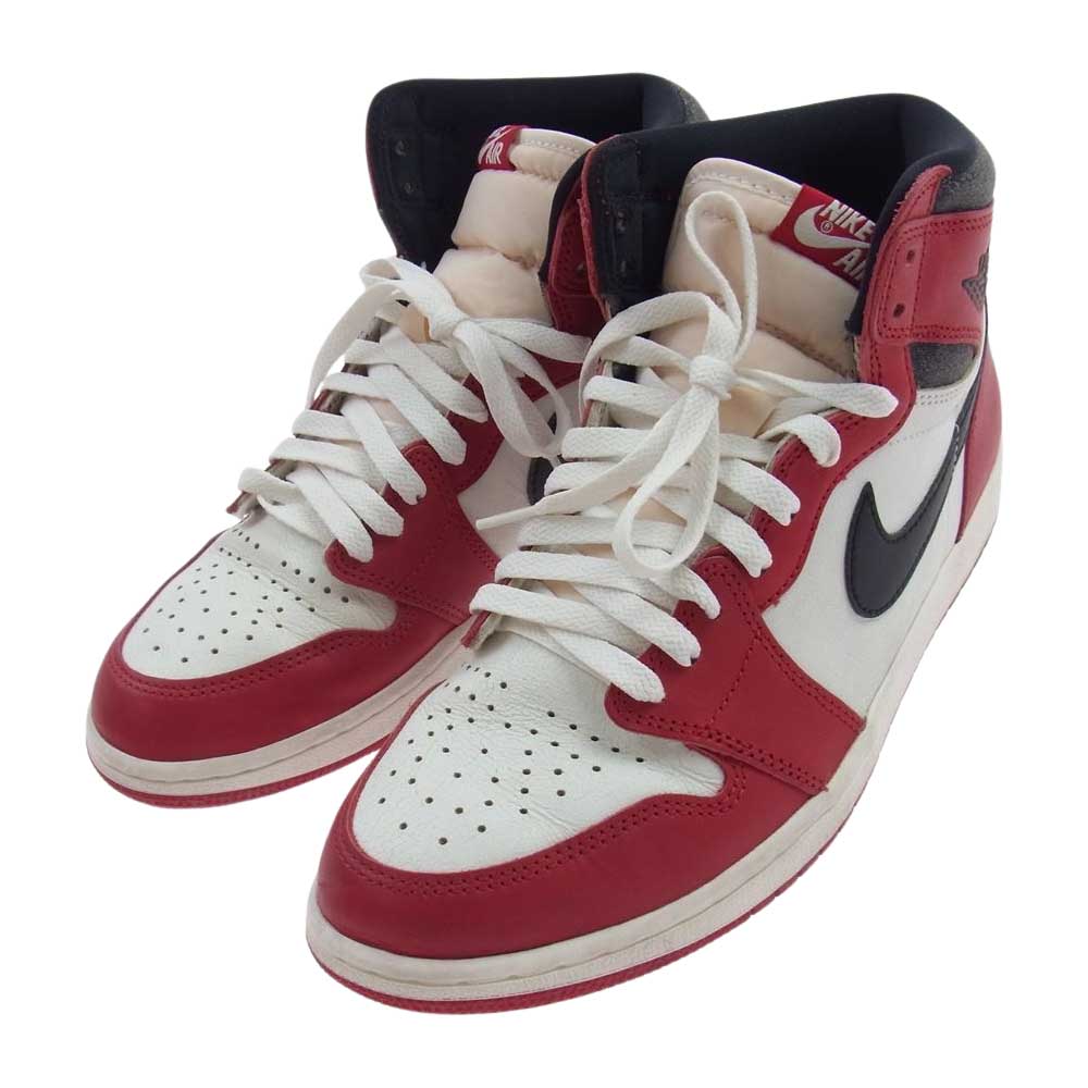 NIKE ナイキ DZ5485-612 AIR JORDAN 1 AJ1 RETRO HIGH OG LOST&FOUND/CHICAGO ロストアンドファウンド シカゴ エアジョーダン レトロ ハイカット スニーカー レッド系 ホワイト系 28cm【中古】