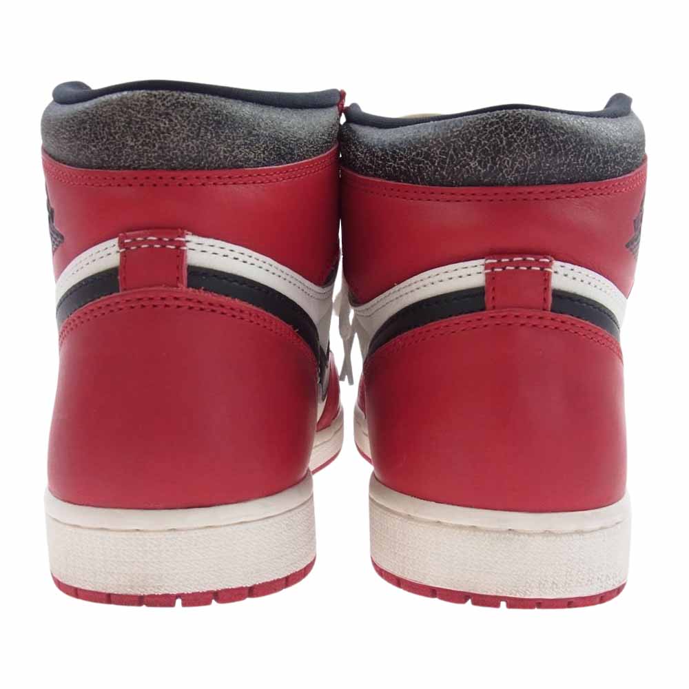 NIKE ナイキ DZ5485-612 AIR JORDAN 1 AJ1 RETRO HIGH OG LOST&FOUND/CHICAGO ロストアンドファウンド シカゴ エアジョーダン レトロ ハイカット スニーカー レッド系 ホワイト系 28cm【中古】