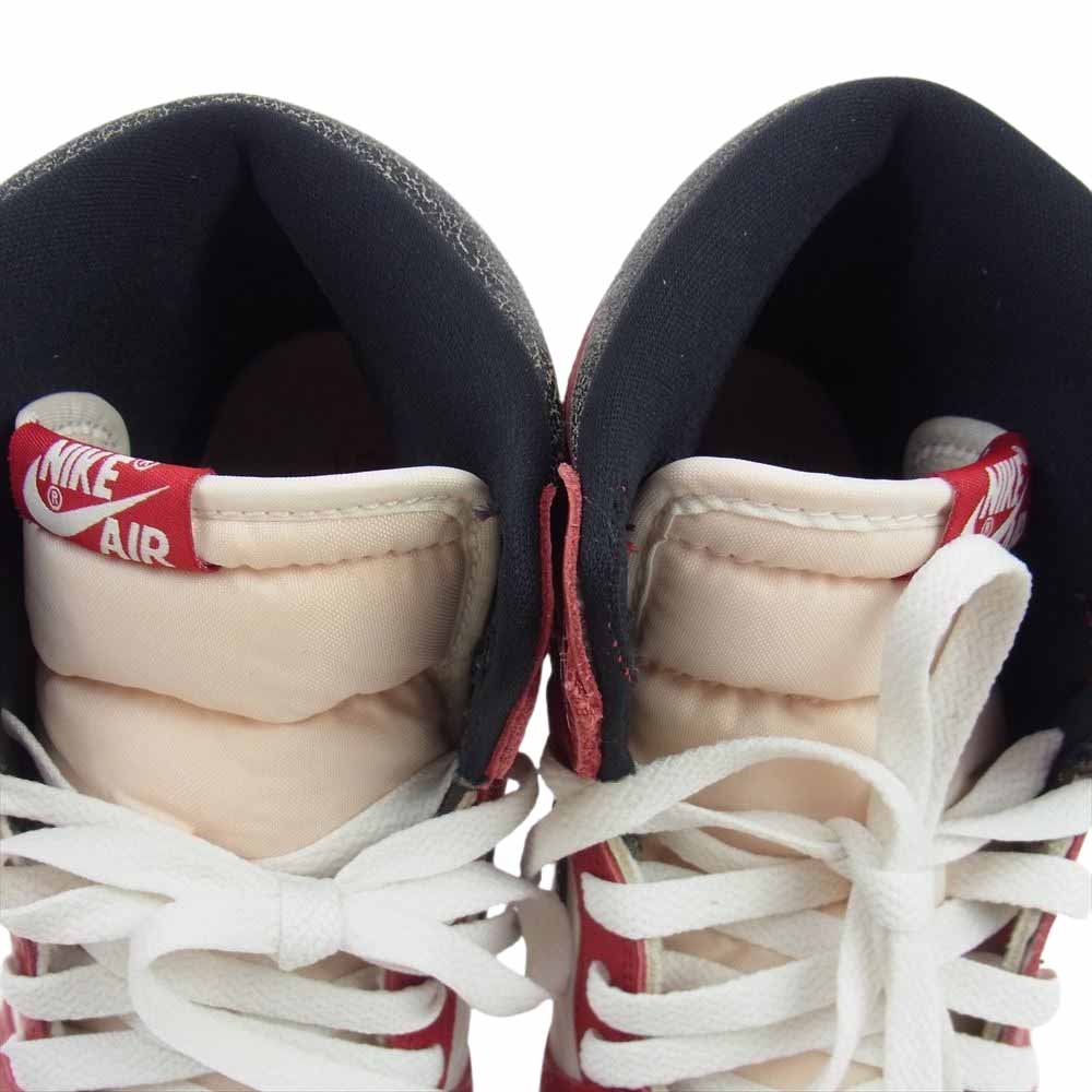 NIKE ナイキ DZ5485-612 AIR JORDAN 1 AJ1 RETRO HIGH OG LOST&FOUND/CHICAGO ロストアンドファウンド シカゴ エアジョーダン レトロ ハイカット スニーカー レッド系 ホワイト系 28cm【中古】
