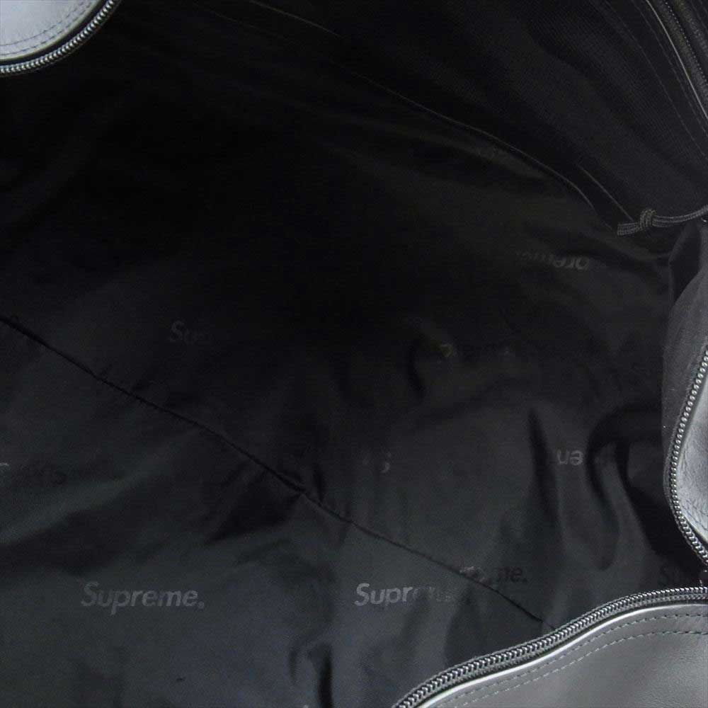 Supreme シュプリーム 23AW Leather Duffle Bag レザー ダッフル バッグ ブラック系【新古品】【未使用】【中古】