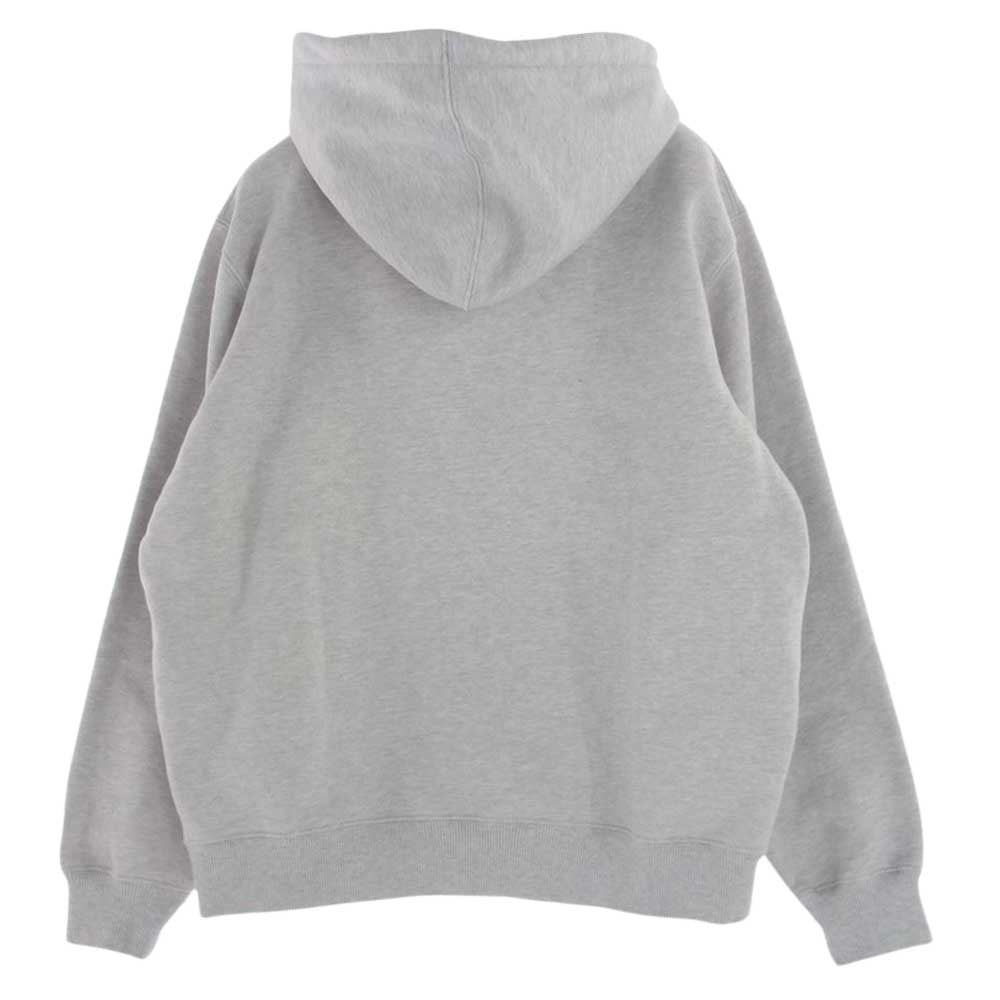 Supreme シュプリーム 18AW × Champion チャンピオン Label Hooded Sweatshirt ラベル フーデッド スウェット パーカー グレー系 S【中古】