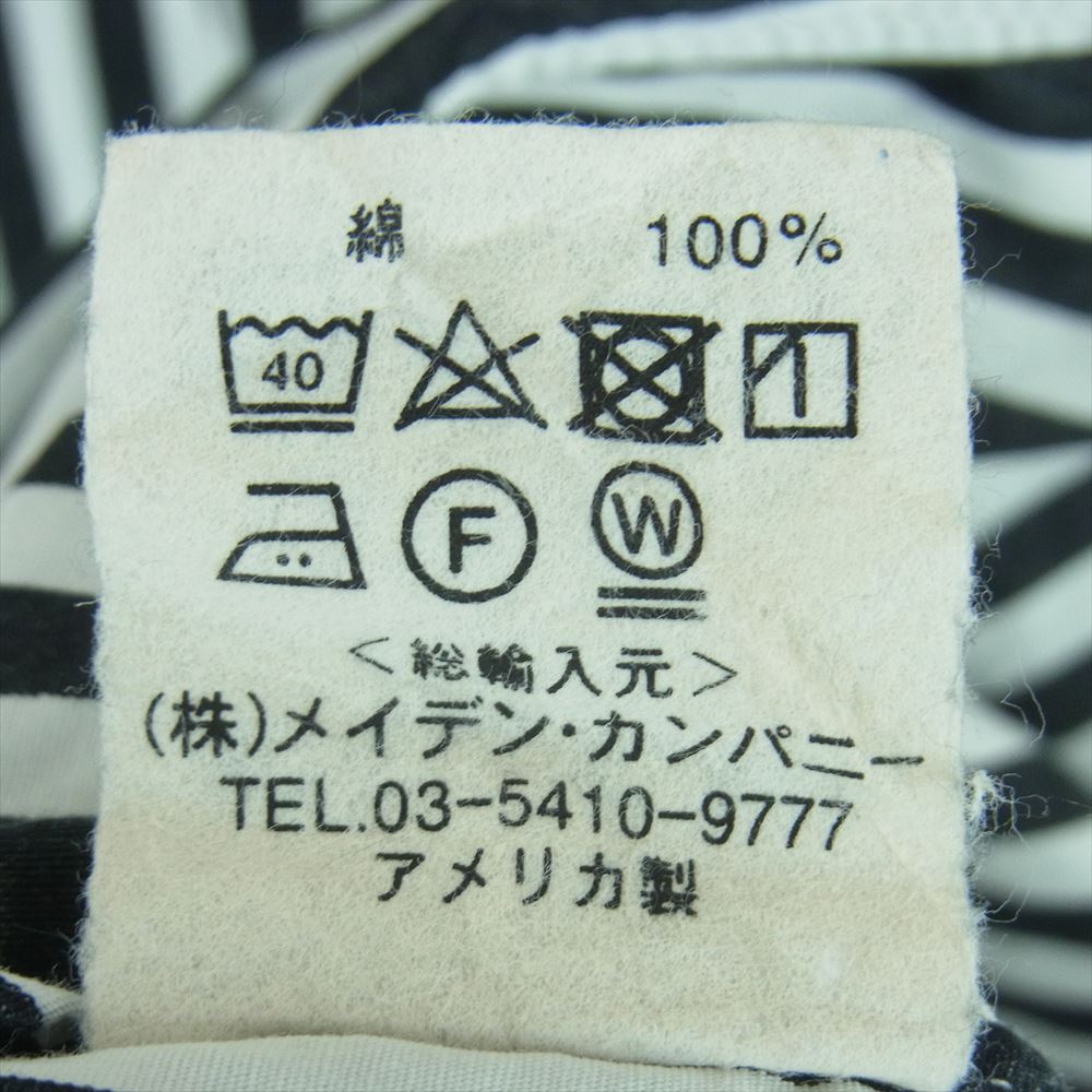 INDIVIDUALIZED SHIRTS インディビジュアライズドシャツ ストライプ ドレスシャツ 長袖 シャツ ブラック系 ホワイト系 L【中古】