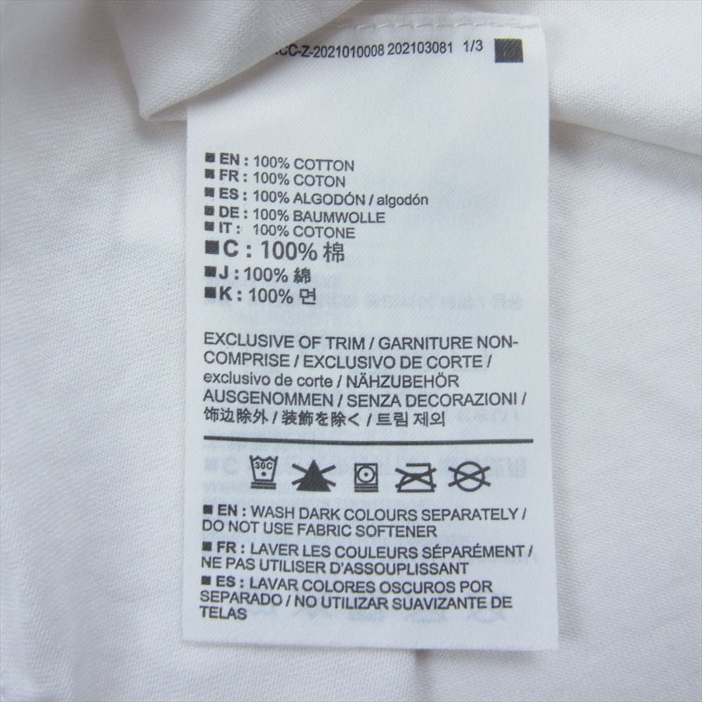 ARC'TERYX アークテリクス 30379 ロゴプリント スプリット クルーネック 半袖 Tシャツ カットソー ホワイト系 L/G【中古】