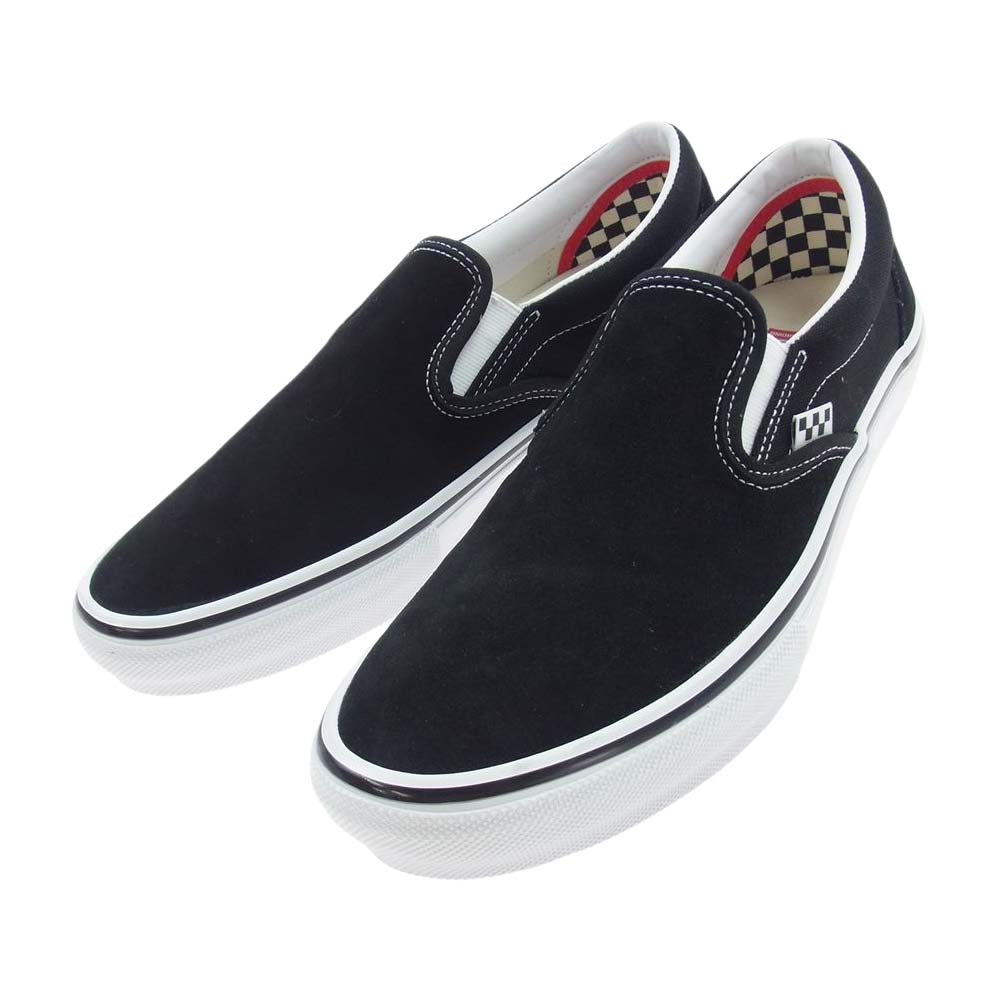 VANS バンズ VN0A5FCAY28 SKATE SLIP-ON スケート スリッポン ローカット シューズ スニーカー ブラック系 28.5cm【新古品】【未使用】【中古】