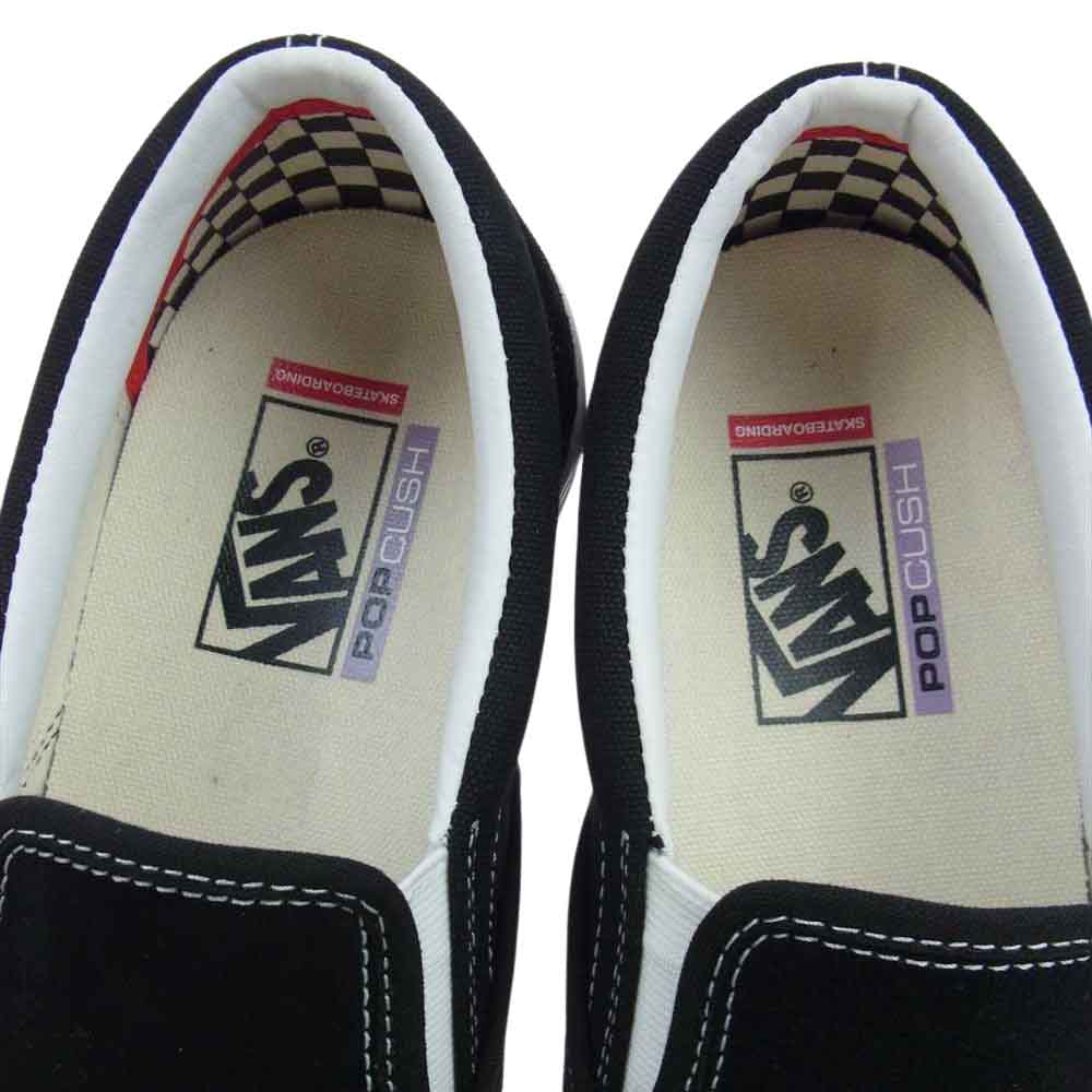 VANS バンズ VN0A5FCAY28 SKATE SLIP-ON スケート スリッポン ローカット シューズ スニーカー ブラック系 28.5cm【新古品】【未使用】【中古】