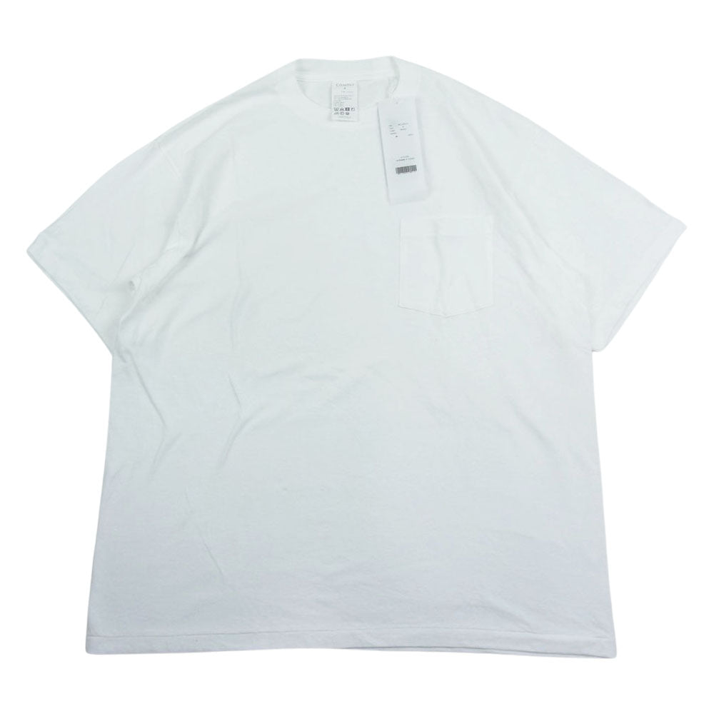 COMOLI コモリ 23SS X01-05015 SURPLUS サープラス 半袖 Tシャツ ホワイト ホワイト系 4【新古品】【未使用】【中古】