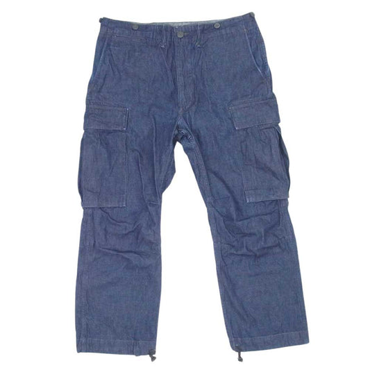 RRL ダブルアールエル デニム カーゴパンツ インディゴブルー系 32【中古】