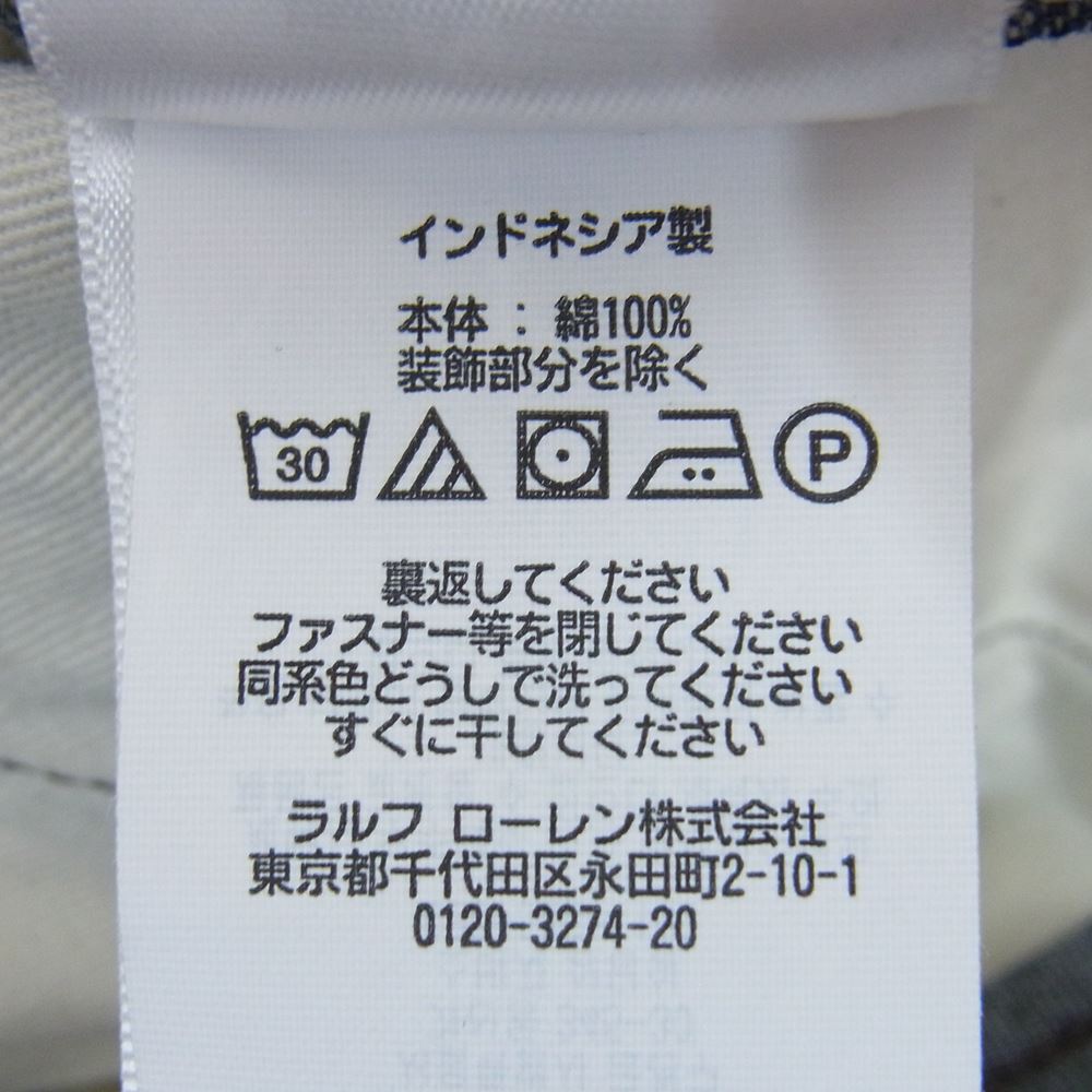 RRL ダブルアールエル デニム カーゴパンツ インディゴブルー系 32【中古】
