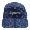 Supreme シュプリーム 21SS Bandana Camp Cap バンダナ ペイズリー柄 キャンプ キャップ 帽子 ブルー系【中古】