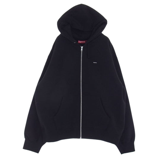 Supreme シュプリーム 22AW Small Box Zip Up Sweatshirt スモールボックスロゴ フルジップ ジップアップ パーカー ブラック系 L【美品】【中古】