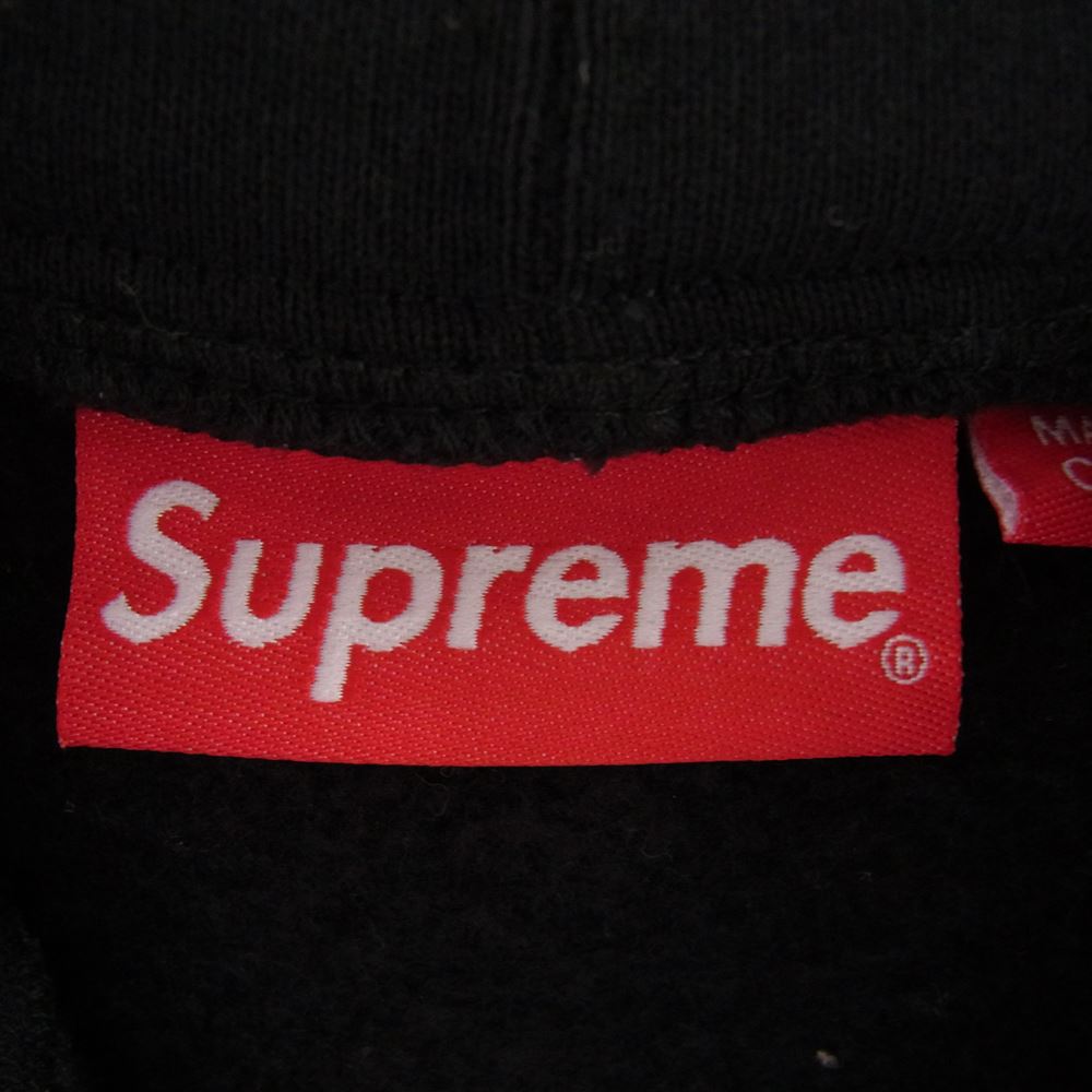 Supreme シュプリーム 22AW Small Box Zip Up Sweatshirt スモールボックスロゴ フルジップ ジップアップ パーカー ブラック系 L【美品】【中古】