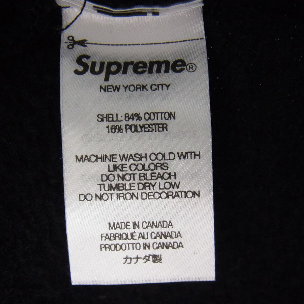 Supreme シュプリーム 22AW Small Box Zip Up Sweatshirt スモールボックスロゴ フルジップ ジップアップ パーカー ブラック系 L【美品】【中古】