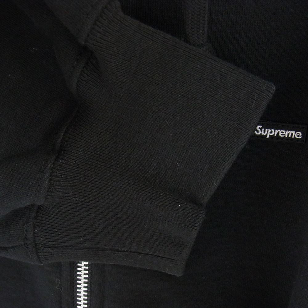 Supreme シュプリーム 22AW Small Box Zip Up Sweatshirt スモールボックスロゴ フルジップ ジップアップ パーカー ブラック系 L【美品】【中古】