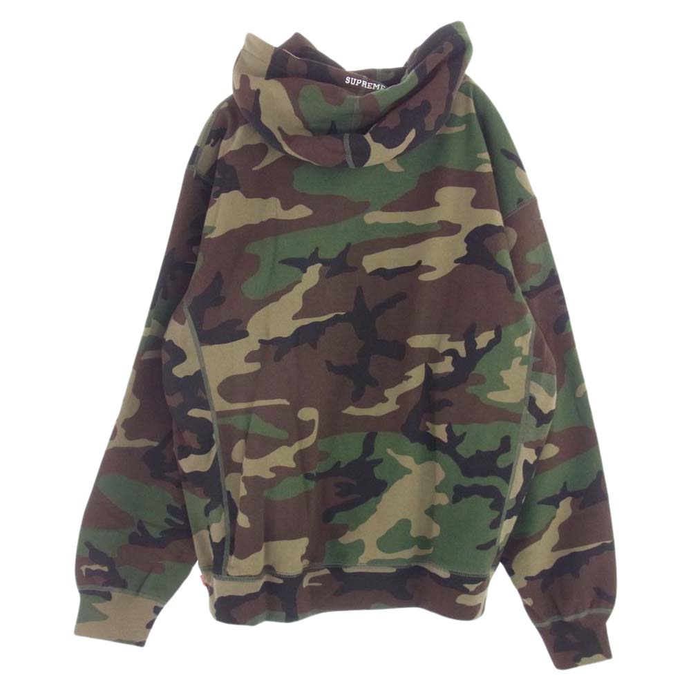 Supreme シュプリーム 21SS Swarovski S Logo Hooded Sweatshirt Camo スワロフスキー Sロゴ フーデッド スウェット パーカー カモフラ マルチカラー系 XL【美品】【中古】