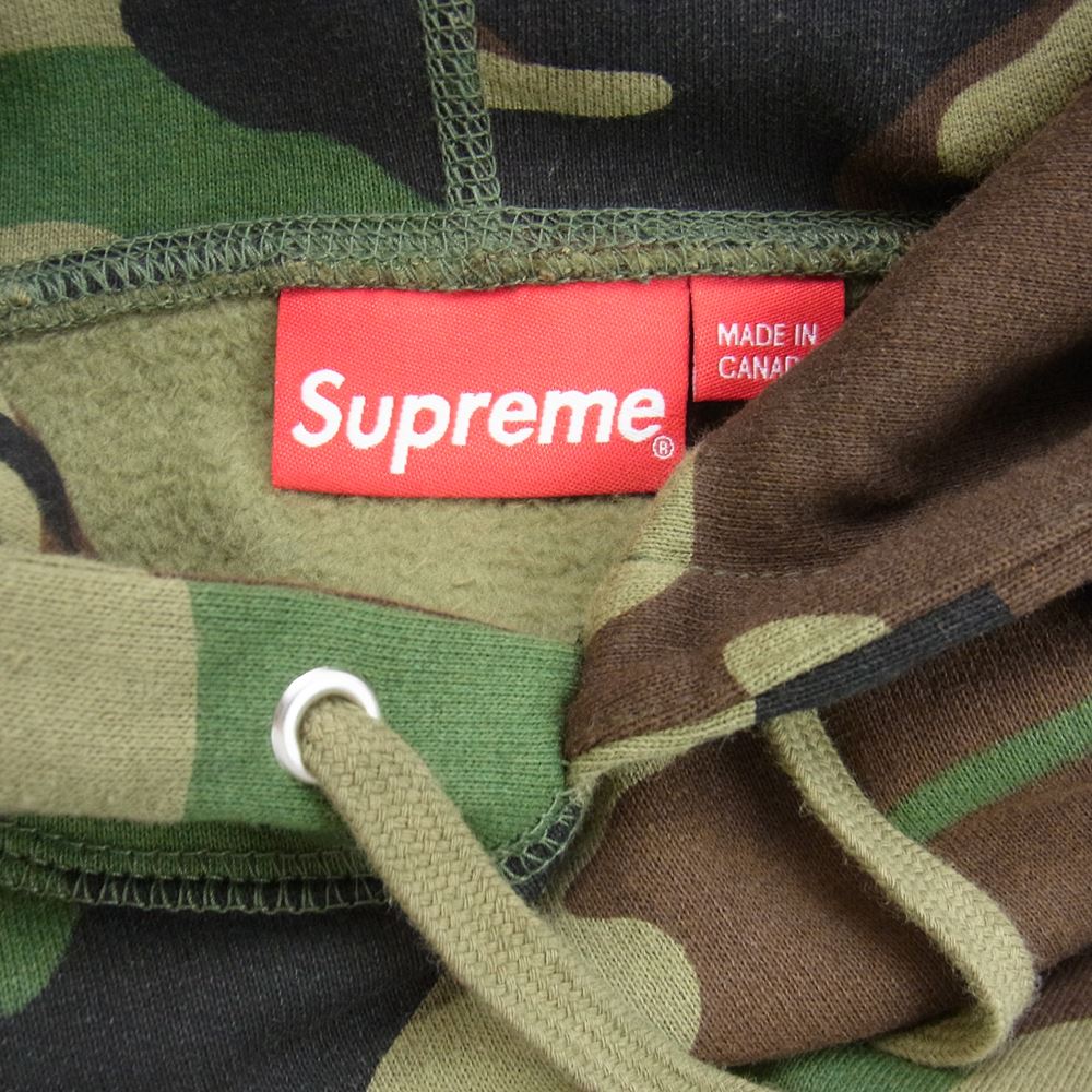 Supreme シュプリーム 21SS Swarovski S Logo Hooded Sweatshirt Camo スワロフスキー Sロゴ フーデッド スウェット パーカー カモフラ マルチカラー系 XL【美品】【中古】