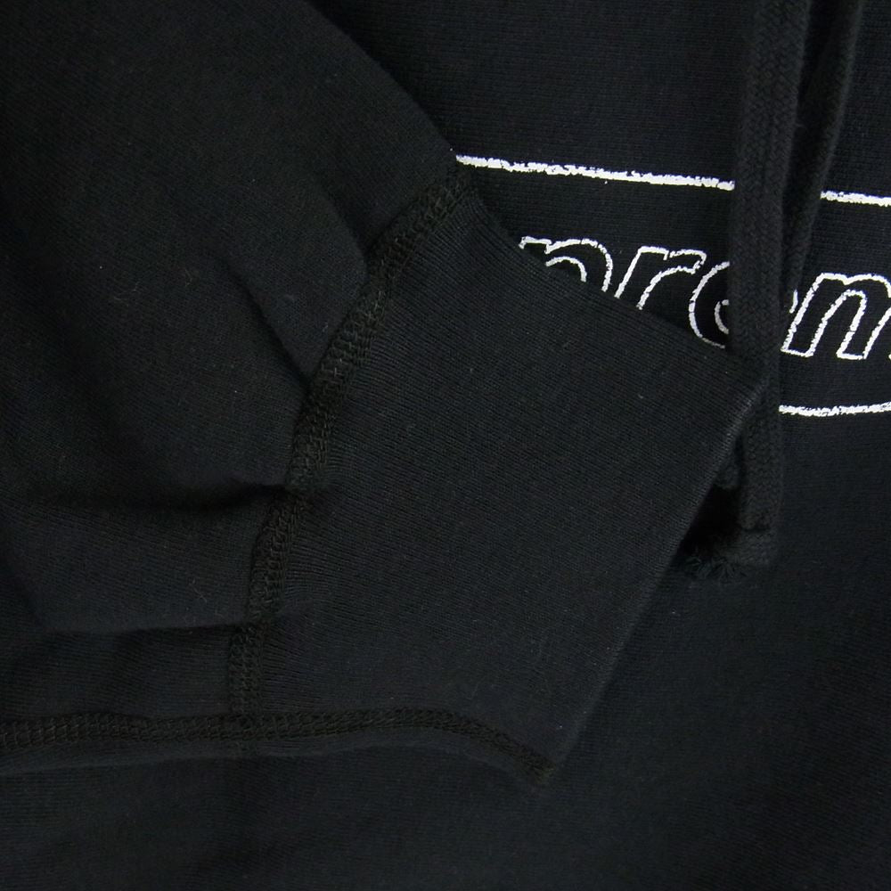 Supreme シュプリーム 21SS KAWS Chalk Logo Hooded Sweatshirt Black カウズ チョークロゴ フーデッド スウェット パーカー ブラック系 XL【新古品】【未使用】【中古】