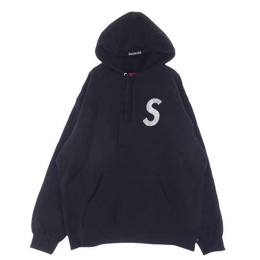 Supreme シュプリーム 21SS Swarovski S Logo Hooded Sweatshirt Black スワロフスキー Sロゴ フーデッド スウェット パーカー ブラック系 XL【新古品】【未使用】【中古】