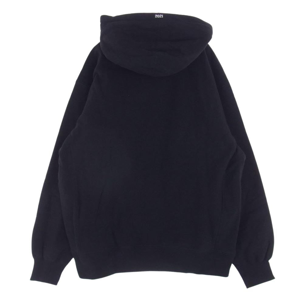 Supreme シュプリーム 21AW Box Logo Hooded Sweatshirt ボックスロゴ フーデッド スウェット パーカー ブラック系 L【中古】