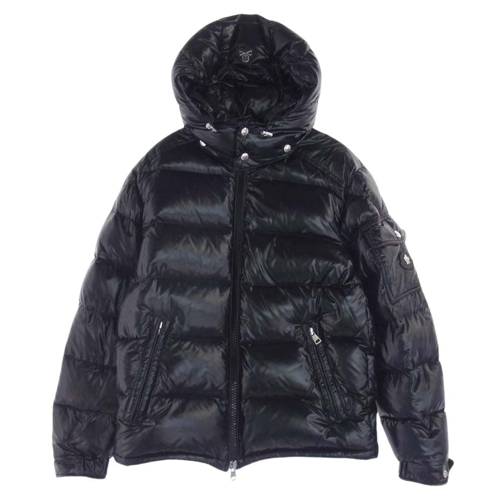 MONCLER モンクレール × mastermind JAPAN マスターマインドジャパン MAYA SHINY BLACK マヤ シャイニーブラック ダウンジャケット ブラック系 XS【中古】