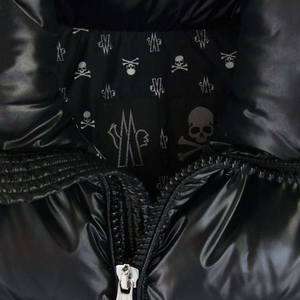 MONCLER モンクレール × mastermind JAPAN マスターマインドジャパン MAYA SHINY BLACK マヤ シャイニーブラック ダウンジャケット ブラック系 XS【中古】
