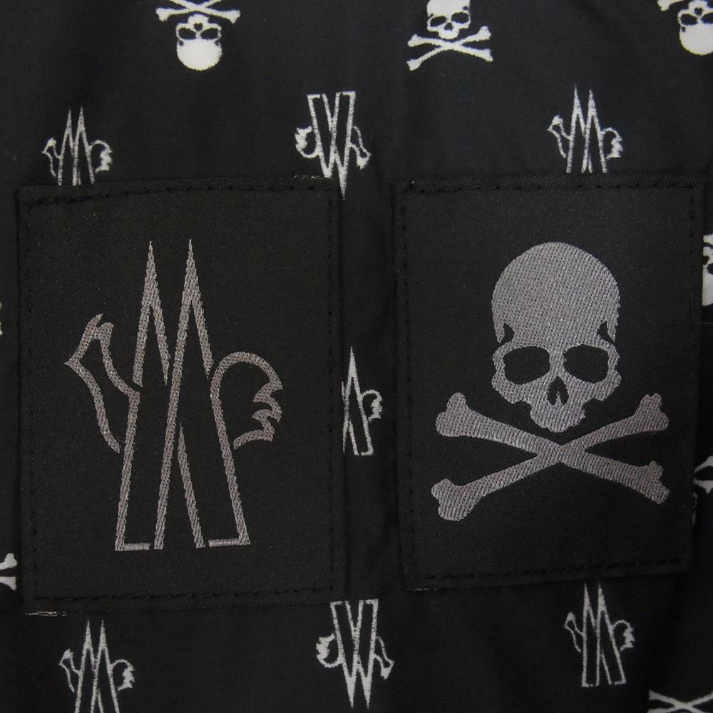 MONCLER モンクレール × mastermind JAPAN マスターマインドジャパン MAYA SHINY BLACK マヤ シャイニーブラック ダウンジャケット ブラック系 XS【中古】