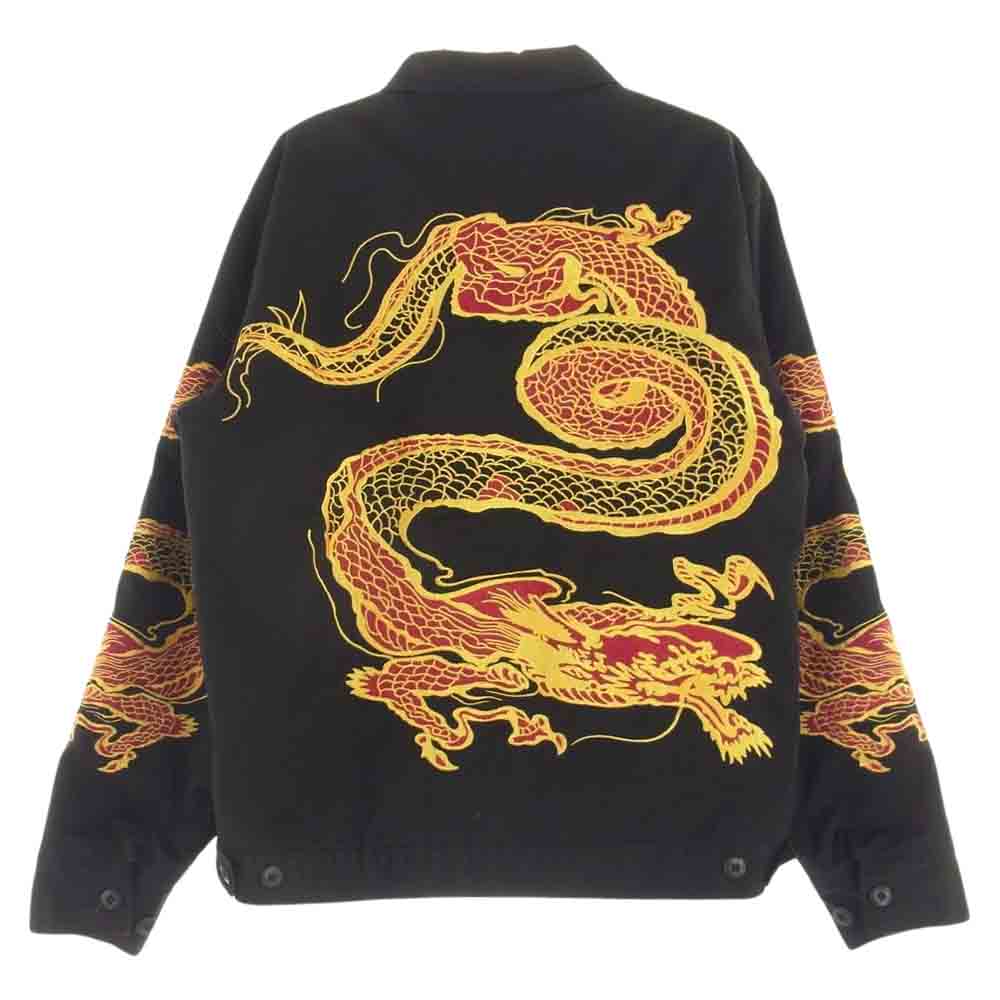 Supreme シュプリーム 18AW Dragon Work Jacket ドラゴン ワーク 中綿 ジャケット ブラック系 M【中古】