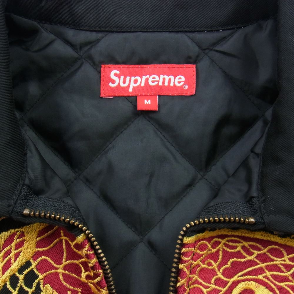 Supreme シュプリーム 18AW Dragon Work Jacket ドラゴン ワーク 中綿 ジャケット ブラック系 M【中古】