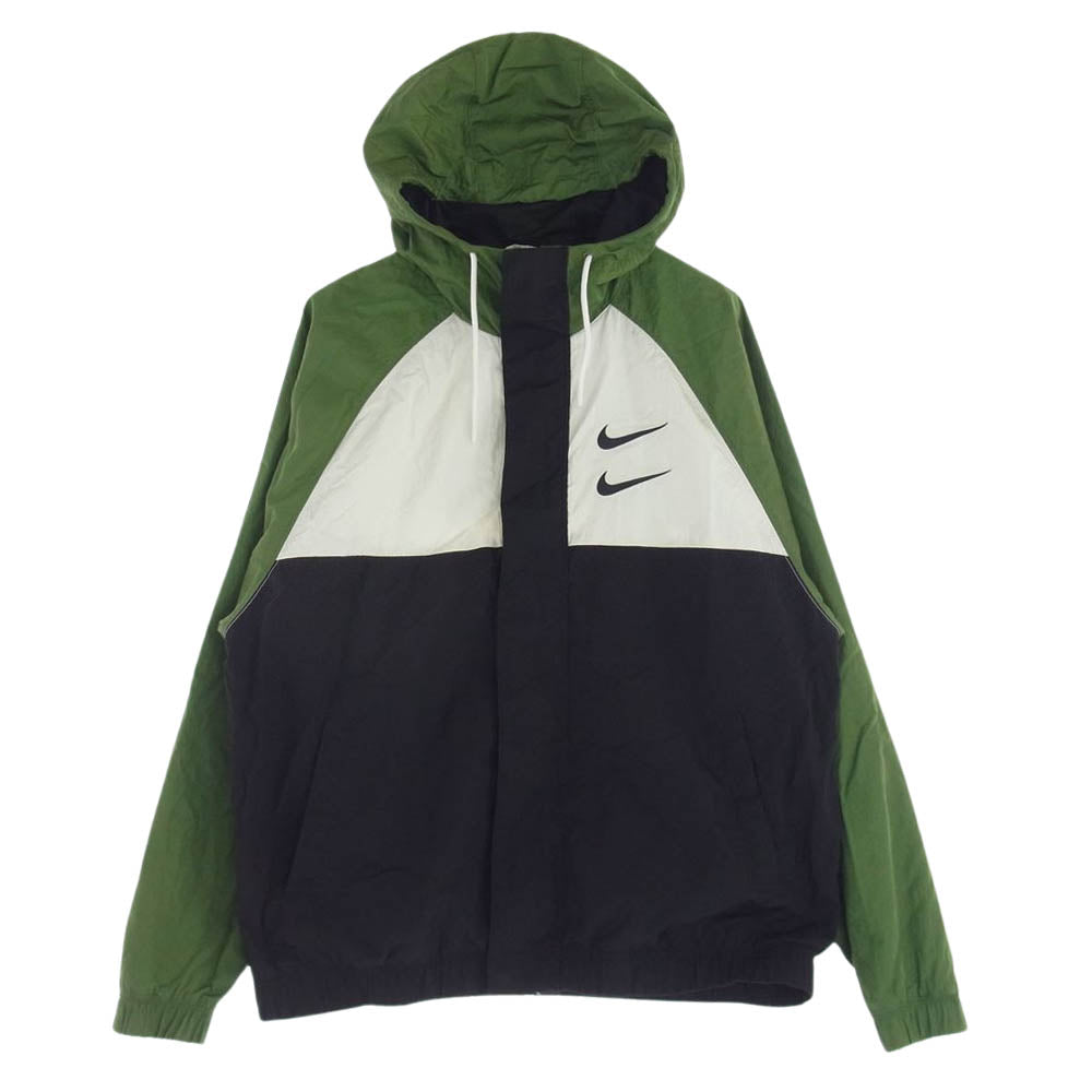 NIKE ナイキ CJ4889-010 SWOOSH HOODY WOVEN JACKET スウォッシュ フーディ ナイロン ジャケット マルチカラー系 XL【中古】
