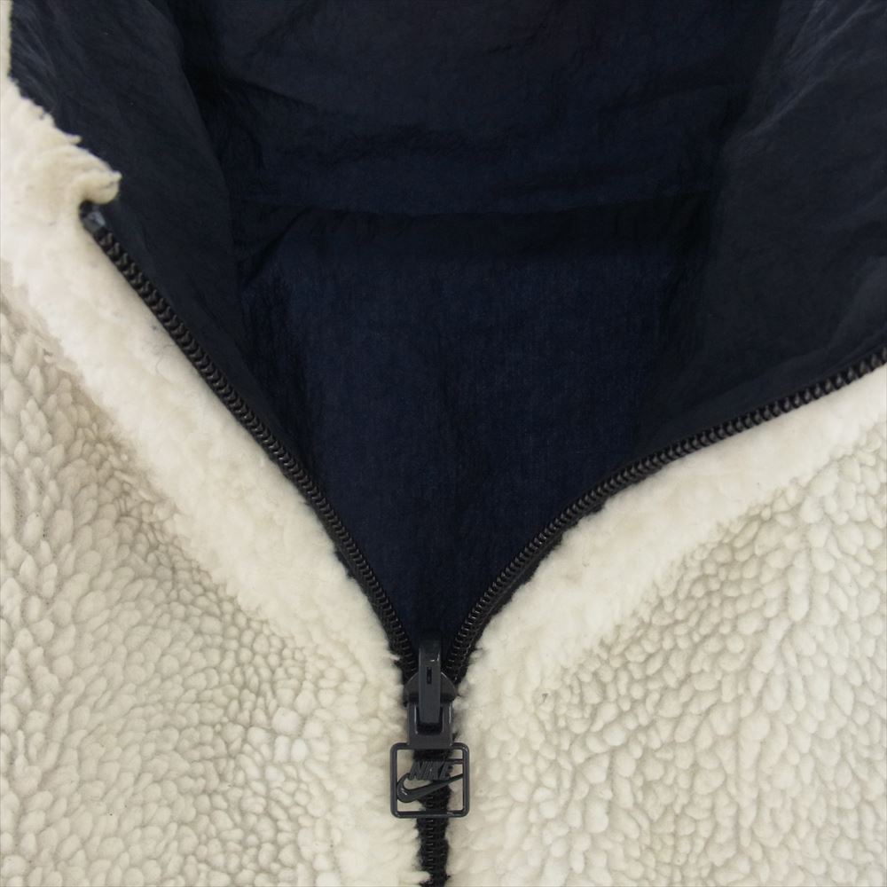 NIKE ナイキ BQ6546-114 BIG SWOOSH BOA JACKET ビッグ スウォッシュ ボア フリース ジャケット オフホワイト系 ブラック系 XXL【中古】