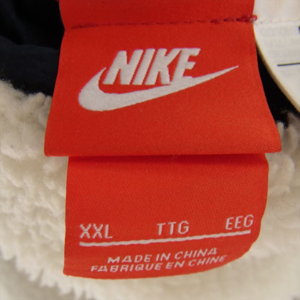 NIKE ナイキ BQ6546-114 BIG SWOOSH BOA JACKET ビッグ スウォッシュ ボア フリース ジャケット オフホワイト系 ブラック系 XXL【中古】