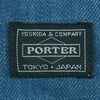 HEAD PORTER ヘッドポーター ロゴ デニム トート バッグ インディゴブルー系【中古】