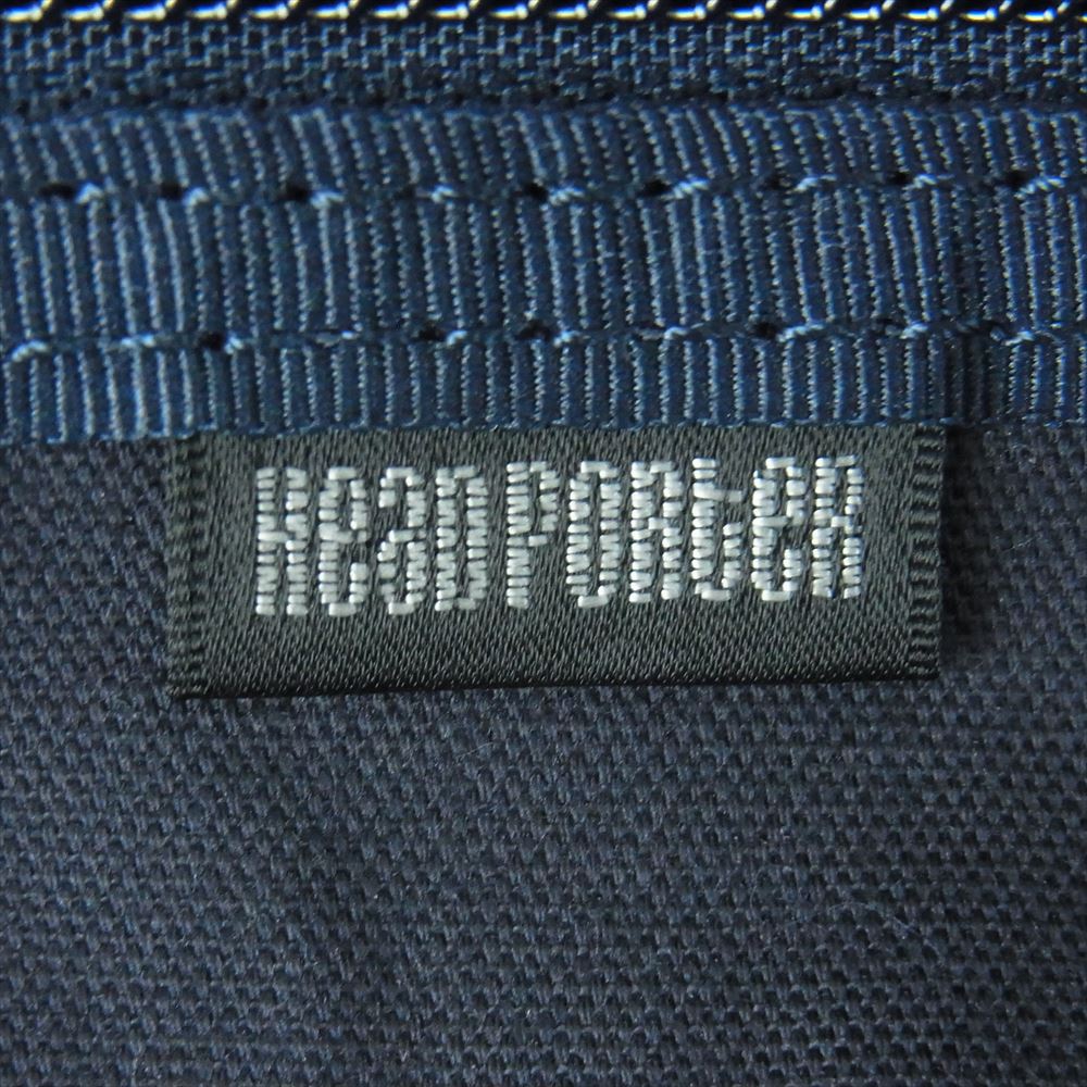 HEAD PORTER ヘッドポーター ロゴ デニム トート バッグ インディゴブルー系【中古】